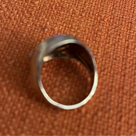 World War II Sterling Silver Honorable Discharge Ruptured Duck Ring - Picture 6 of 8